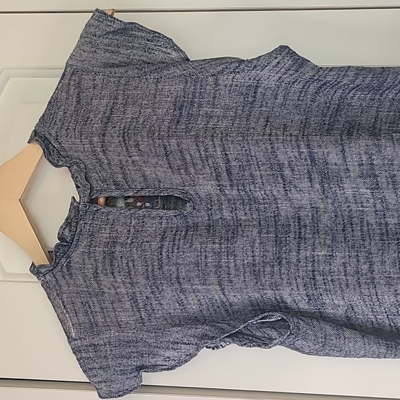 THML Blue Embroidered Blouse - Picture 7 of 13